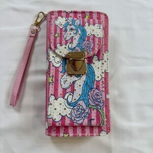 Unicorn Lady Women Cellphone Wallet Chain Purse Crossbody Shoulder Handbag Pouch